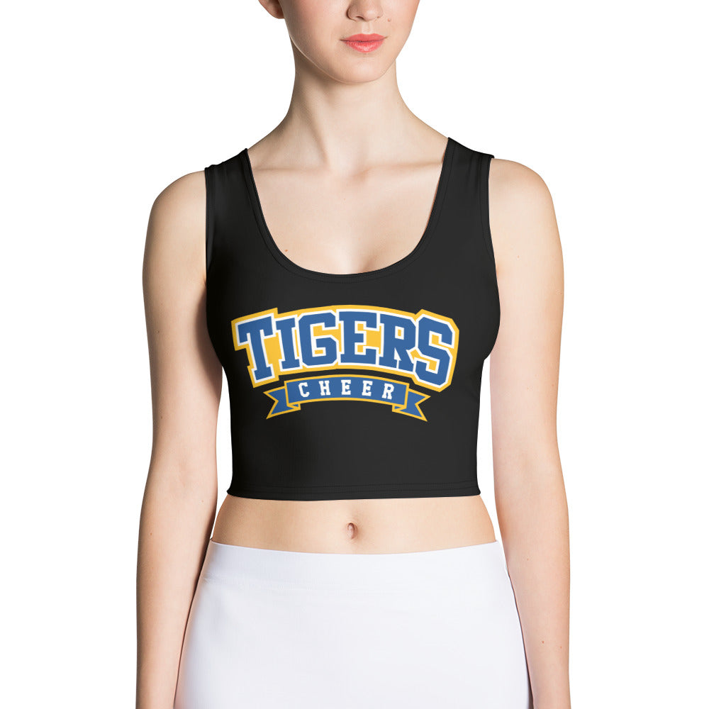 All-over Print Crop Top Baseball Jersey - Print On Demand