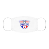Snug-Fit Face Mask - Soccer Shield on White