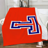 Micro Fleece Blanket - Big T on Red