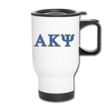 Travel Mug - AKPsi - white