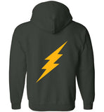 Gildan Full Zip Hoodie 18600 - Edison Basketball (Front)/Bolt (Back)