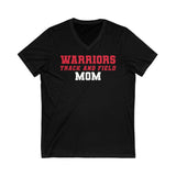 Bella+Canvas Unisex Jersey Short Sleeve V-Neck Tee 3005 - Warriors Track and Field Mom