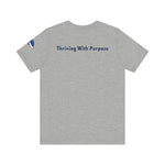 Bella+Canvas Unisex Jersey Short-Sleeve Tee 3001 - HCS Football (Front)/Thriving (Back)/Dolphin (Sleeve)