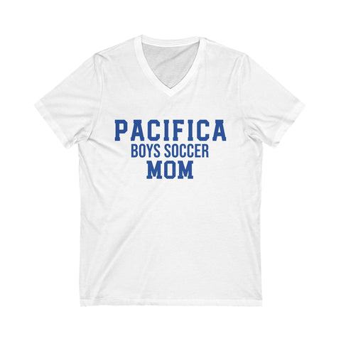 Bella+Canvas Unisex Jersey Short Sleeve V-Neck Tee 3005 - Pacifica Boys Soccer Mom