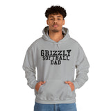 Gildan Unisex Heavy Blend™ Hooded Sweatshirt 18500 - Grizzly Softball Dad