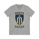 Bella+Canvas Unisex Jersey Short Sleeve V-Neck Tee 3005 - Marina Soccer