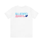 Bella+Canvas Unisex Jersey Short-Sleeve Tee 3001 - Bluebird (front)/Leaders (back)