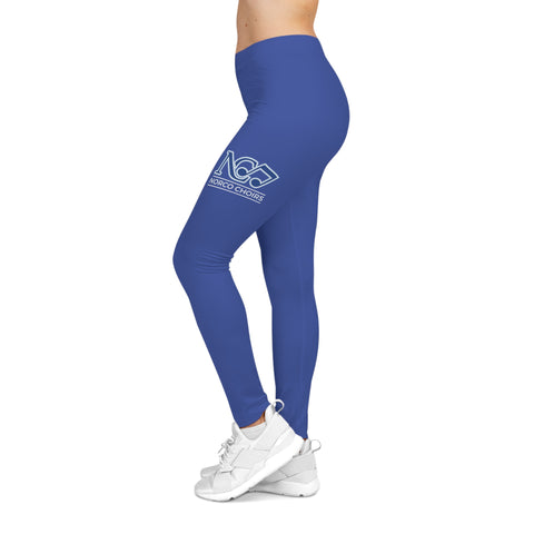 Women's Casual Leggings (Royal Blue) - Norco Choirs