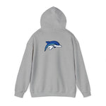 Gildan Unisex Heavy Blend™ Hooded Sweatshirt 18500 - HCS Football (Front)/Dolphin (Back)