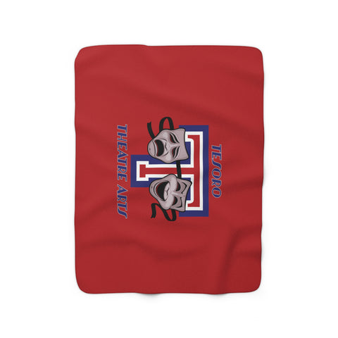 Sherpa Fleece Blanket (Red) - Tesoro Theatre Arts