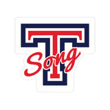 Die-Cut Transparent Stickers - T Song