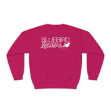 Jerzees Unisex NuBlend® Crewneck Sweatshirt 562MR - Bluebird (front)/Leaders (back)