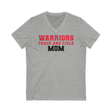 Bella+Canvas Unisex Jersey Short Sleeve V-Neck Tee 3005 - Warriors Track and Field Mom