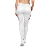 Women's Casual Leggings (White) - S Rebels