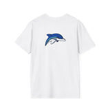 Gildan Unisex Softstyle T-Shirt 64000 - HCS Soccer (Front)/Dolphin (Back)