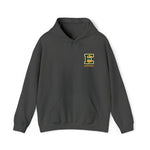 Gildan Unisex Heavy Blend™ Hooded Sweatshirt 18500 - E Basketball (Front)/Bolt (Back)