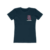 Next Level Women's Boyfriend T-Shirt 3900 - YL Lacrosse (Pocket)