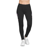 Women's Casual Leggings (Red) - Tesoro Theatre Arts