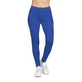 Women's Casual Leggings (Blue) - VHS Flag Football