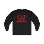 Gildan Ultra Cotton Long Sleeve Tee 2400 - Rebels Basketball (Optional)