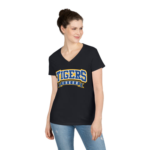 Gildan Ladies' V-Neck T-Shirt 5V00L - Tigers Cheer