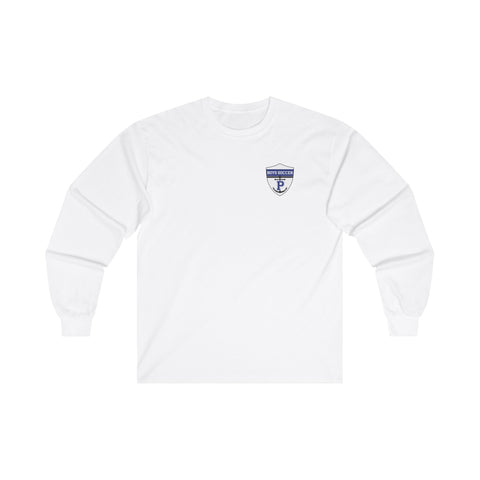 Gildan Ultra Cotton Long Sleeve Tee 2400 - Boys Soccer Shield