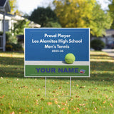 Yard Sign - Men's Tennis (Personalized)
