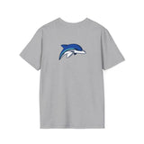 Gildan Unisex Softstyle T-Shirt 64000 - HCS Soccer (Front)/Dolphin (Back)