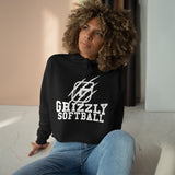 Lane Seven Crop Hoodie (LS12000) - Grizzly Softball