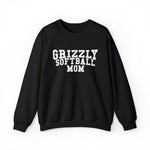 Gildan Unisex Heavy Blend™ Crewneck Sweatshirt 18000 - Grizzly Softball Mom