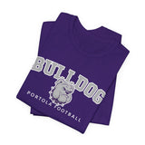 Bella+Canvas Unisex Jersey Short-Sleeve Tee 3001 - Bulldog Football