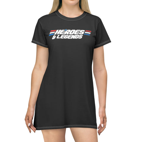 T-Shirt Dress - Heroes & Legends
