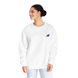 Jerzees Unisex NuBlend® Crewneck Sweatshirt 562MR - Bluebird (front)/Leaders (back)