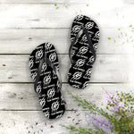 Flip Flops (Black) - G Flag Football