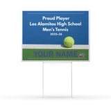 Yard Sign - Men's Tennis (Personalized)