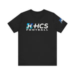 Bella+Canvas Unisex Jersey Short-Sleeve Tee 3001 - HCS Football (Front)/Thriving (Back)/Dolphin (Sleeve)