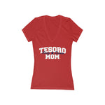 Bella+Canvas Women's Jersey Short Sleeve Deep V-Neck Tee 6035 - Tesoro S&D Mom