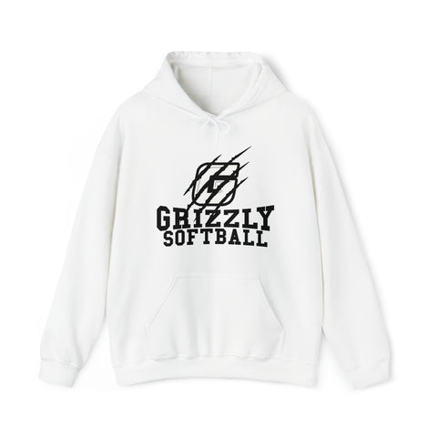 Gildan Unisex Heavy Blend™ Hooded Sweatshirt 18500 - Grizzly Softball