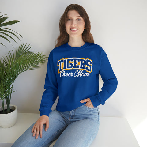 Gildan Unisex Heavy Blend™ Crewneck Sweatshirt 18000 - Tigers Cheer Mom