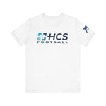 Bella+Canvas Unisex Jersey Short-Sleeve Tee 3001 - HCS Football (Front)/Thriving (Back)/Dolphin (Sleeve)