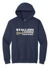 Gildan Unisex Heavy Blend Hooded Sweatshirt 18500 - Stallion Lacrosse (Personalize)