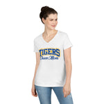 Gildan Ladies' V-Neck T-Shirt 5V00L - Tigers Cheer Mom