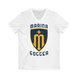 Bella+Canvas Unisex Jersey Short Sleeve V-Neck Tee 3005 - Marina Soccer