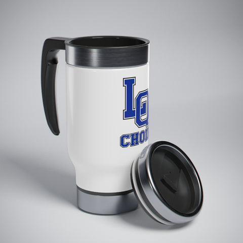 Stainless Steel Travel Mug with Handle, 14oz - LQ Choir