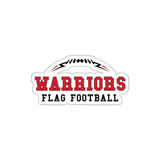 Die-Cut Stickers - Warriors Flag Football