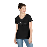 Gildan Ladies' V-Neck T-Shirt 5V00L - Marching Arts