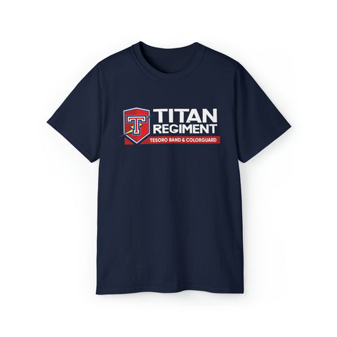 Gildan Unisex Ultra Cotton Tee 2000 - Titan Regiment (Front)/Mythos 2023 (Back)