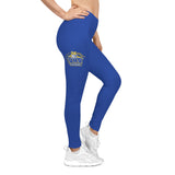 Women's Casual Leggings (Blue) - VHS Flag Football