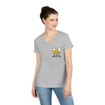 Gildan Ladies' V-Neck T-Shirt 5V00L - V Cheer (Pocket)