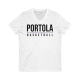 Bella+Canvas Unisex Jersey Short Sleeve V-Neck Tee 3005 - Portola Basketball (Shelf)